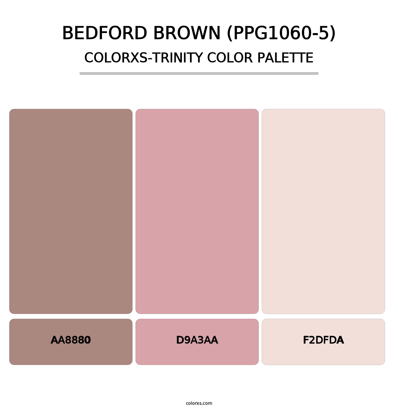 Bedford Brown (PPG1060-5) - Colorxs Trinity Palette