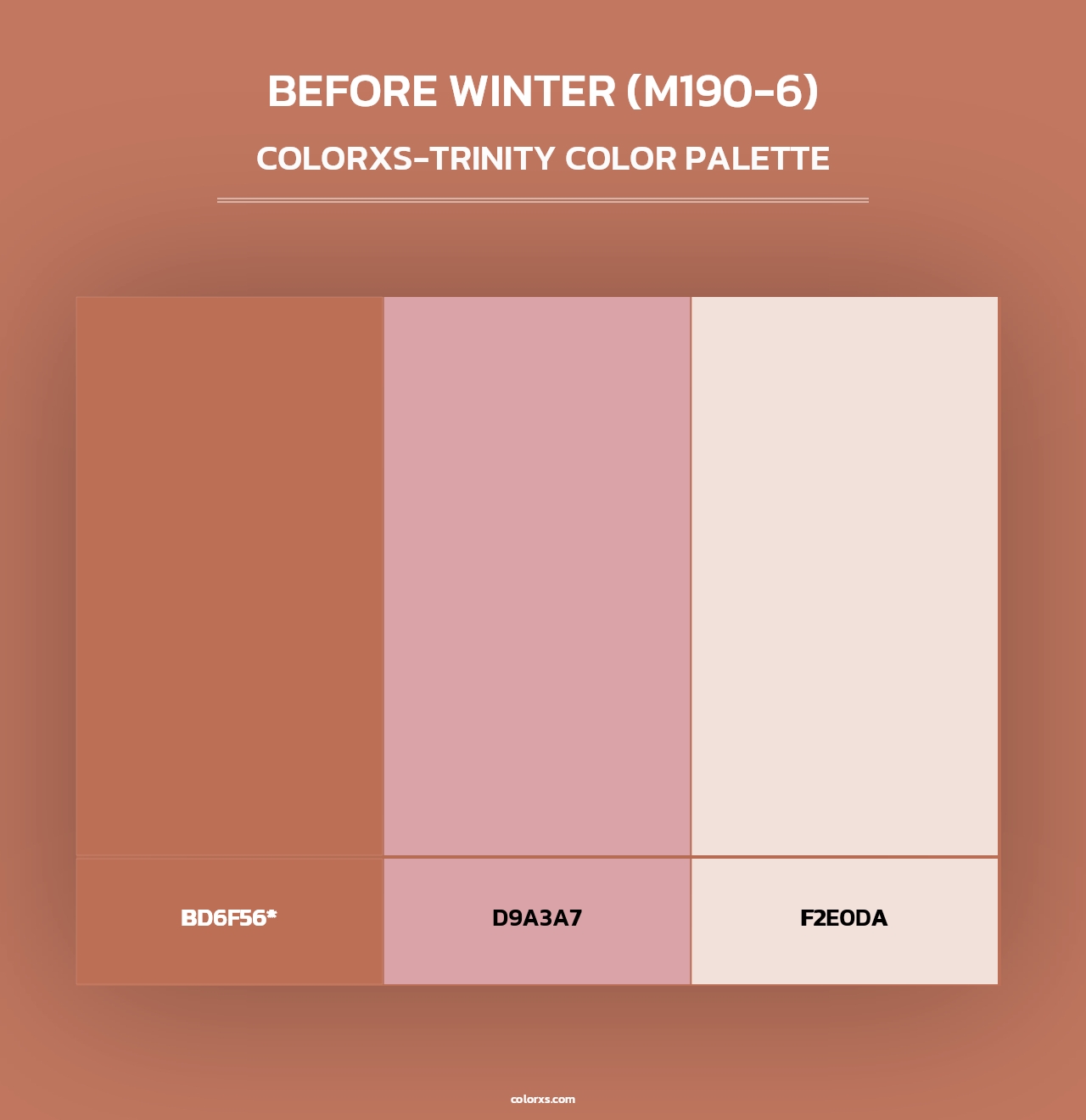 Before Winter (M190-6) - Colorxs Trinity Palette