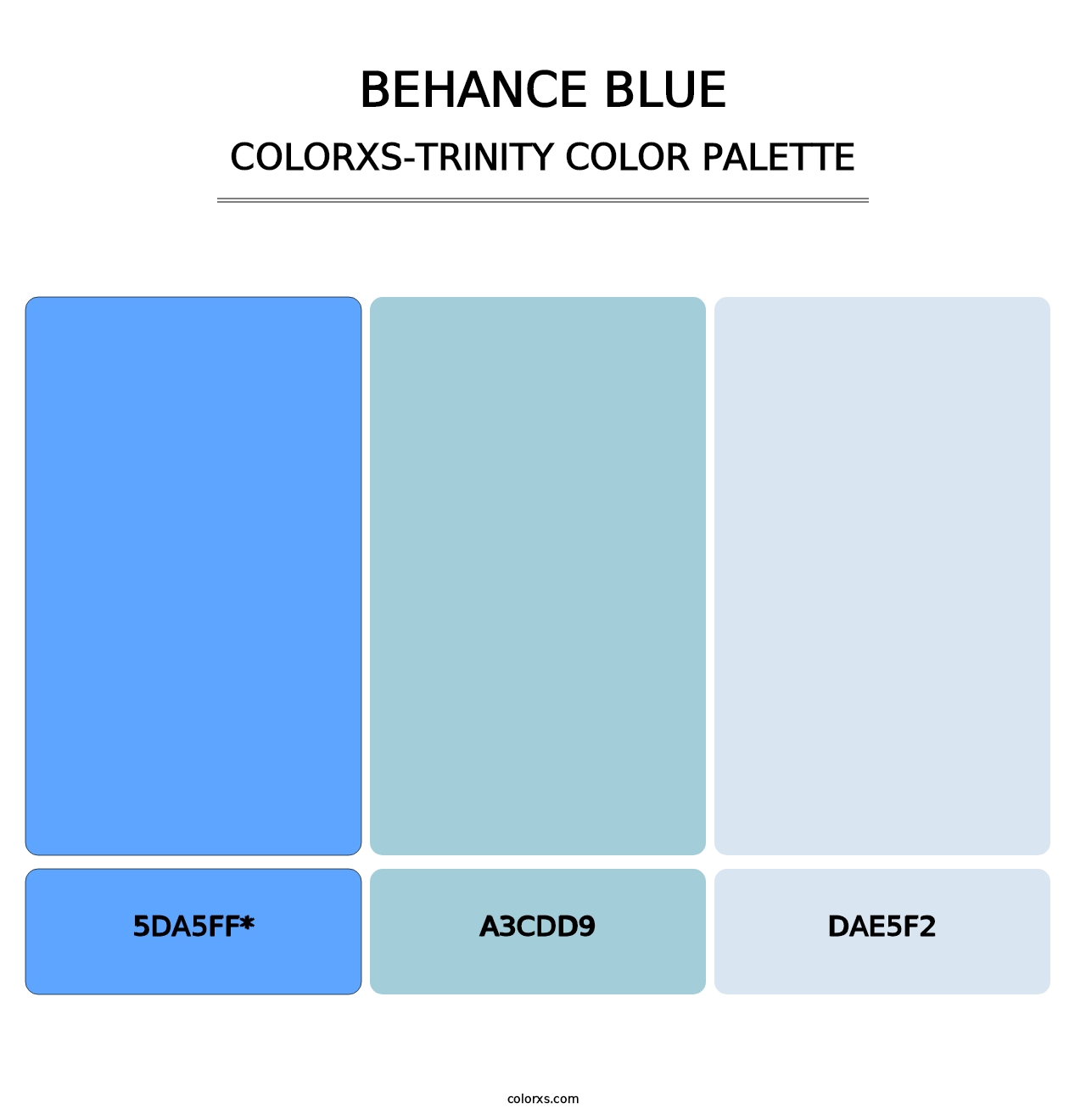 Behance Blue - Colorxs Trinity Palette
