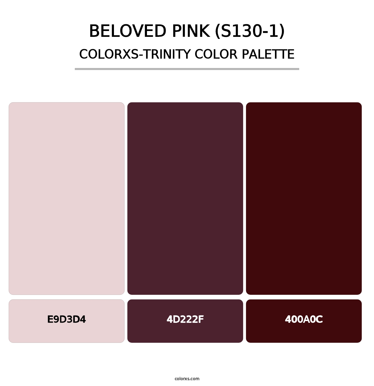 Beloved Pink (S130-1) - Colorxs Trinity Palette