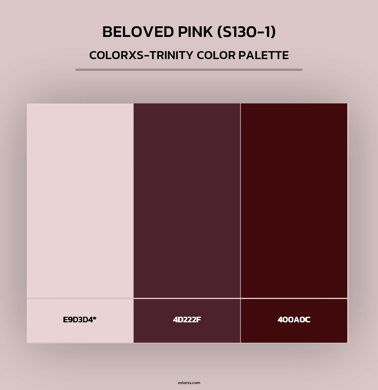 Beloved Pink (S130-1) - Colorxs Trinity Palette