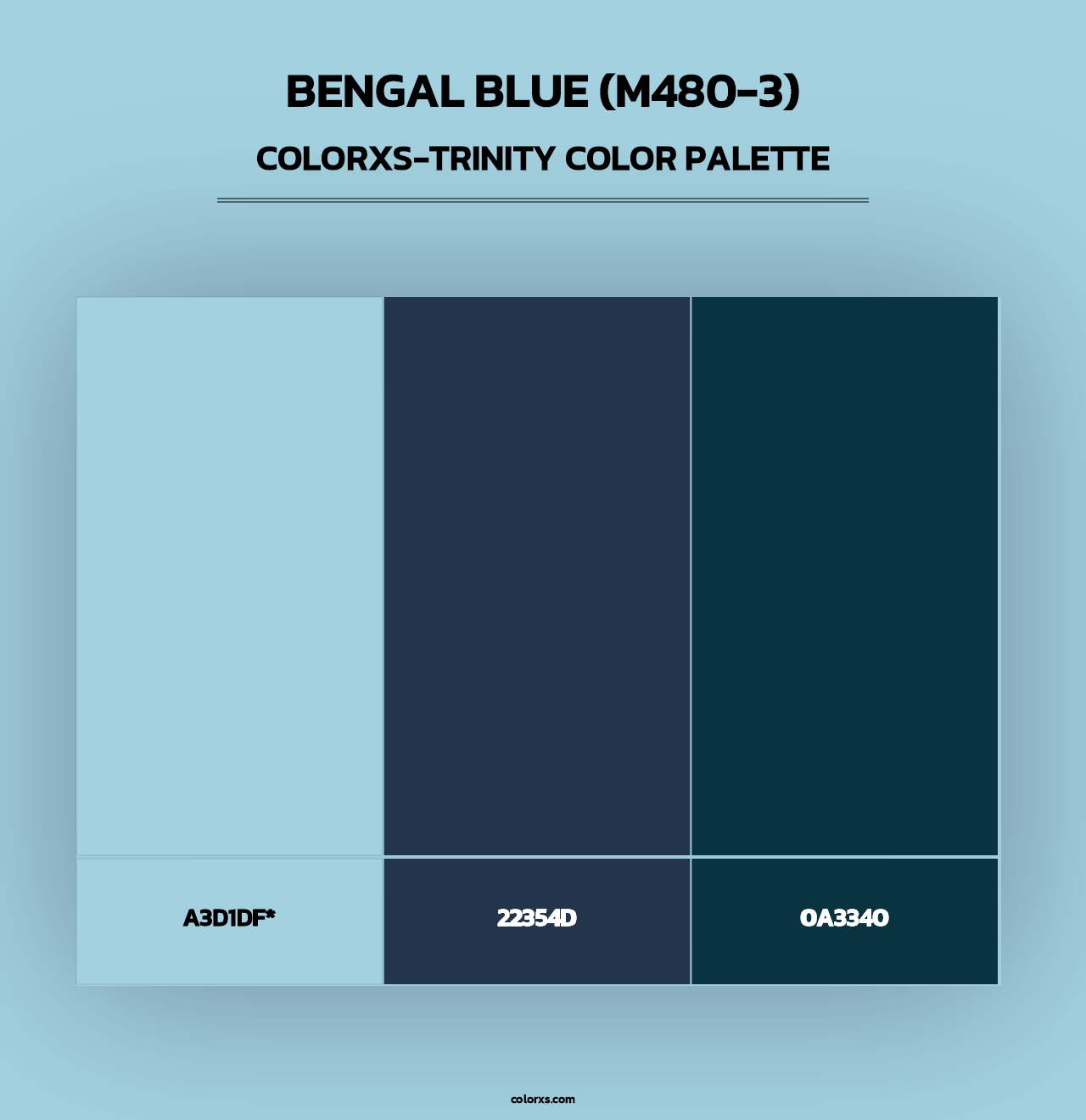 Bengal Blue (M480-3) - Colorxs Trinity Palette