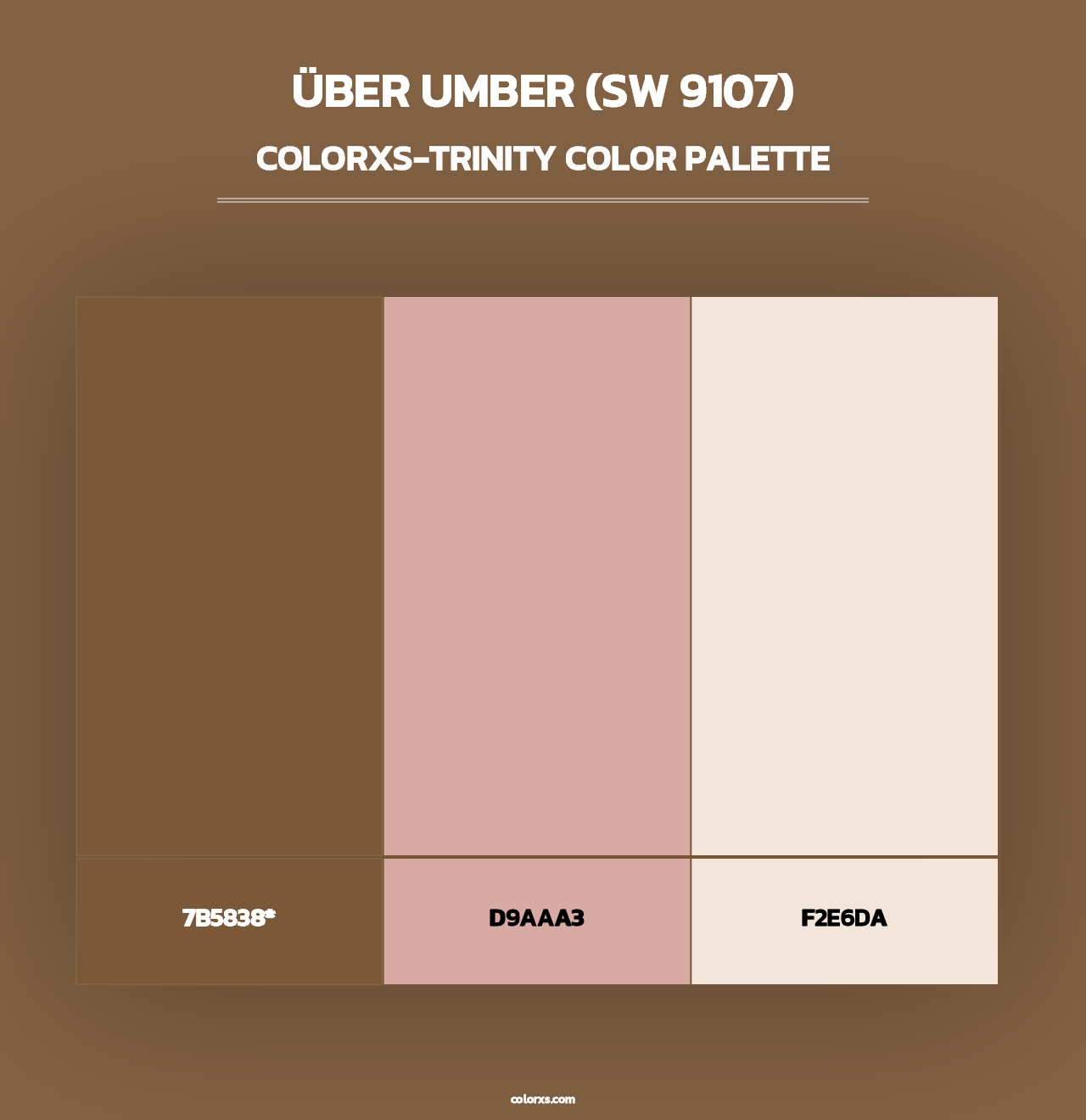 Über Umber (SW 9107) - Colorxs Trinity Palette