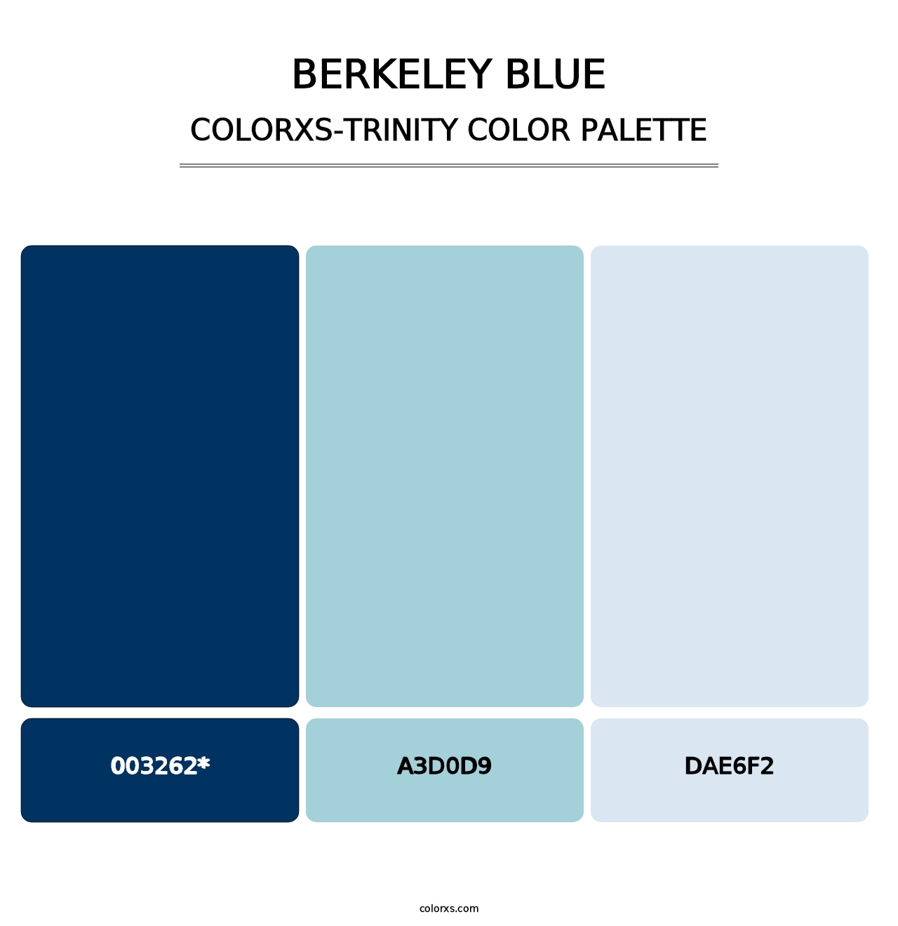 Berkeley Blue - Colorxs Trinity Palette
