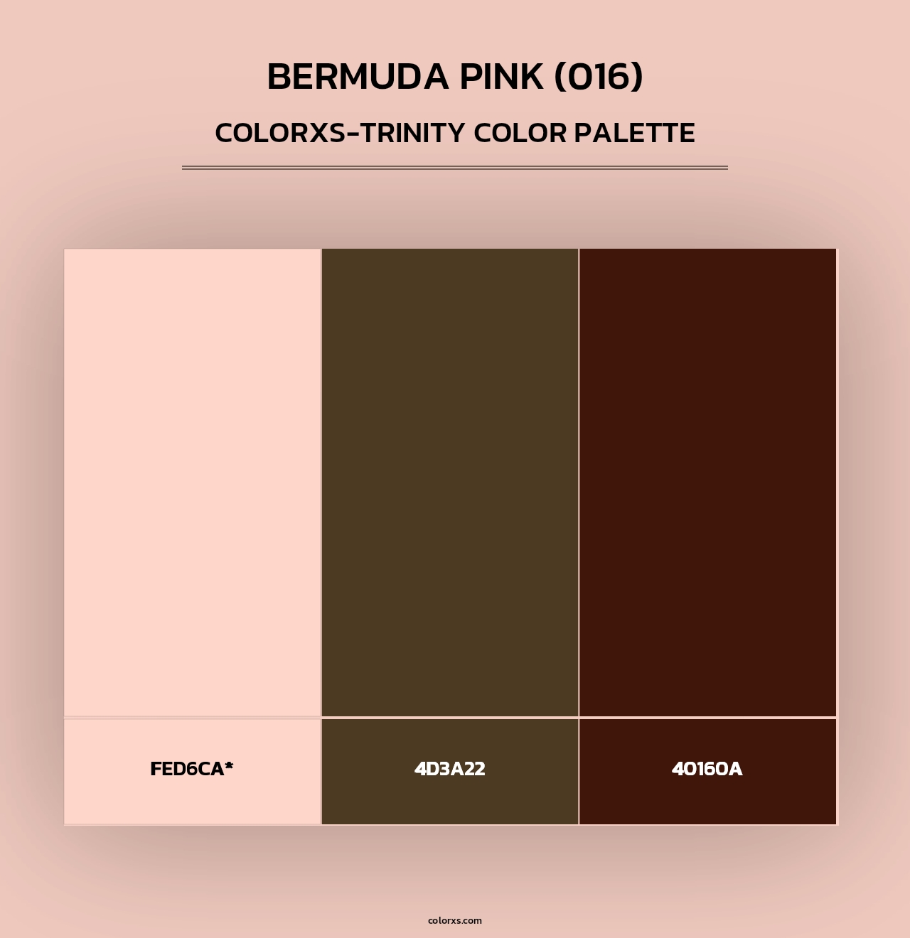 Bermuda Pink (016) - Colorxs Trinity Palette