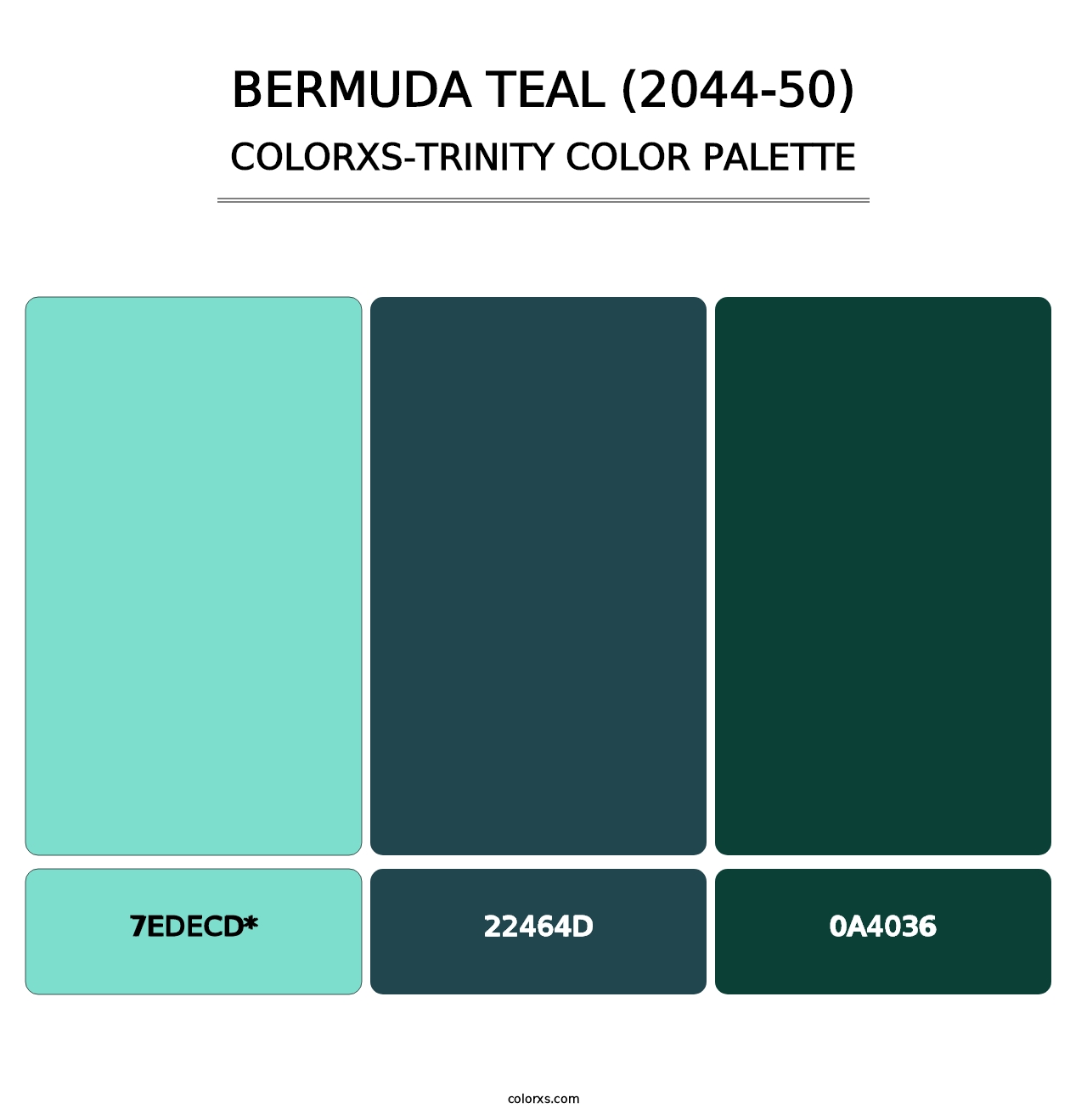 Bermuda Teal (2044-50) - Colorxs Trinity Palette
