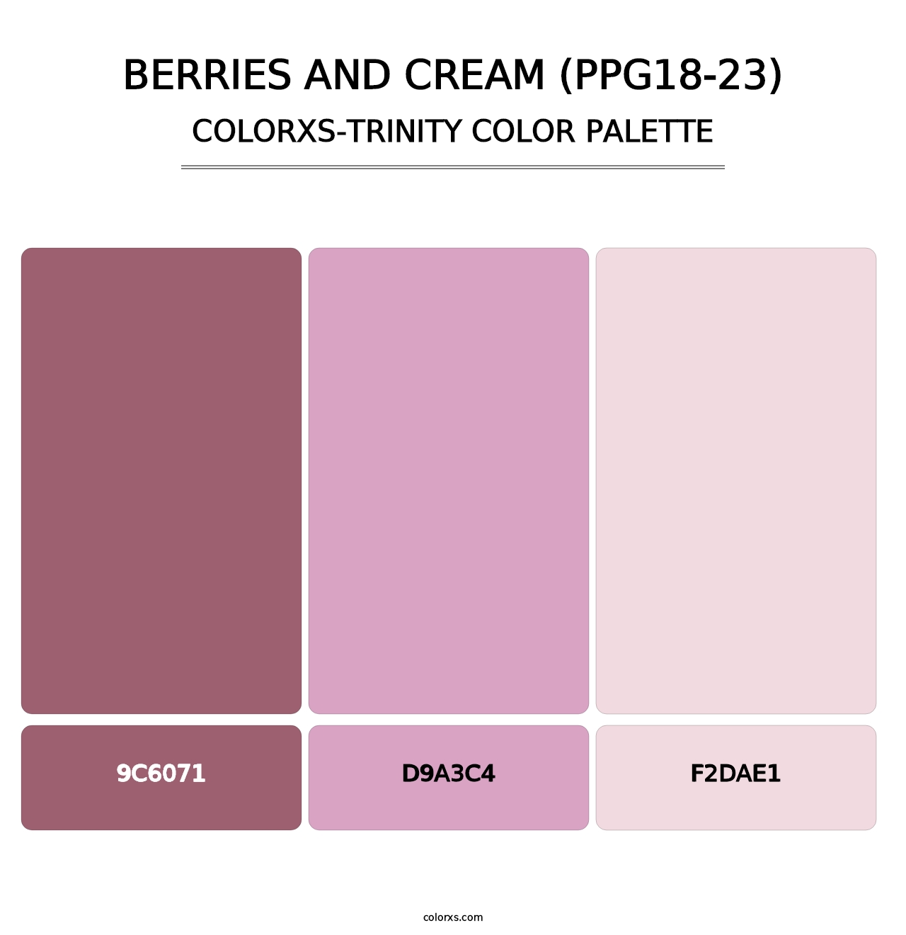 Berries And Cream (PPG18-23) - Colorxs Trinity Palette