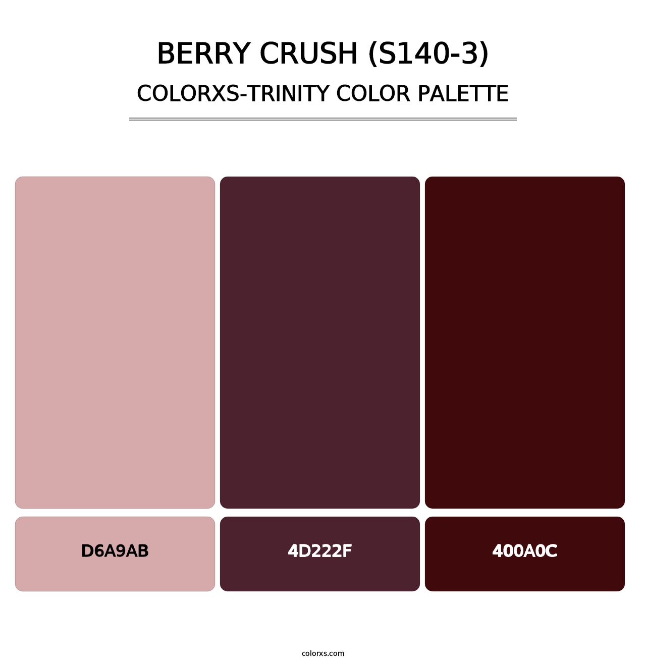 Berry Crush (S140-3) - Colorxs Trinity Palette