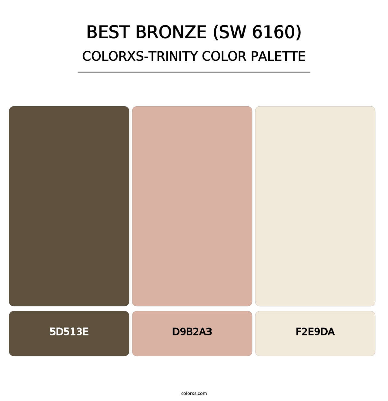 Best Bronze (SW 6160) - Colorxs Trinity Palette