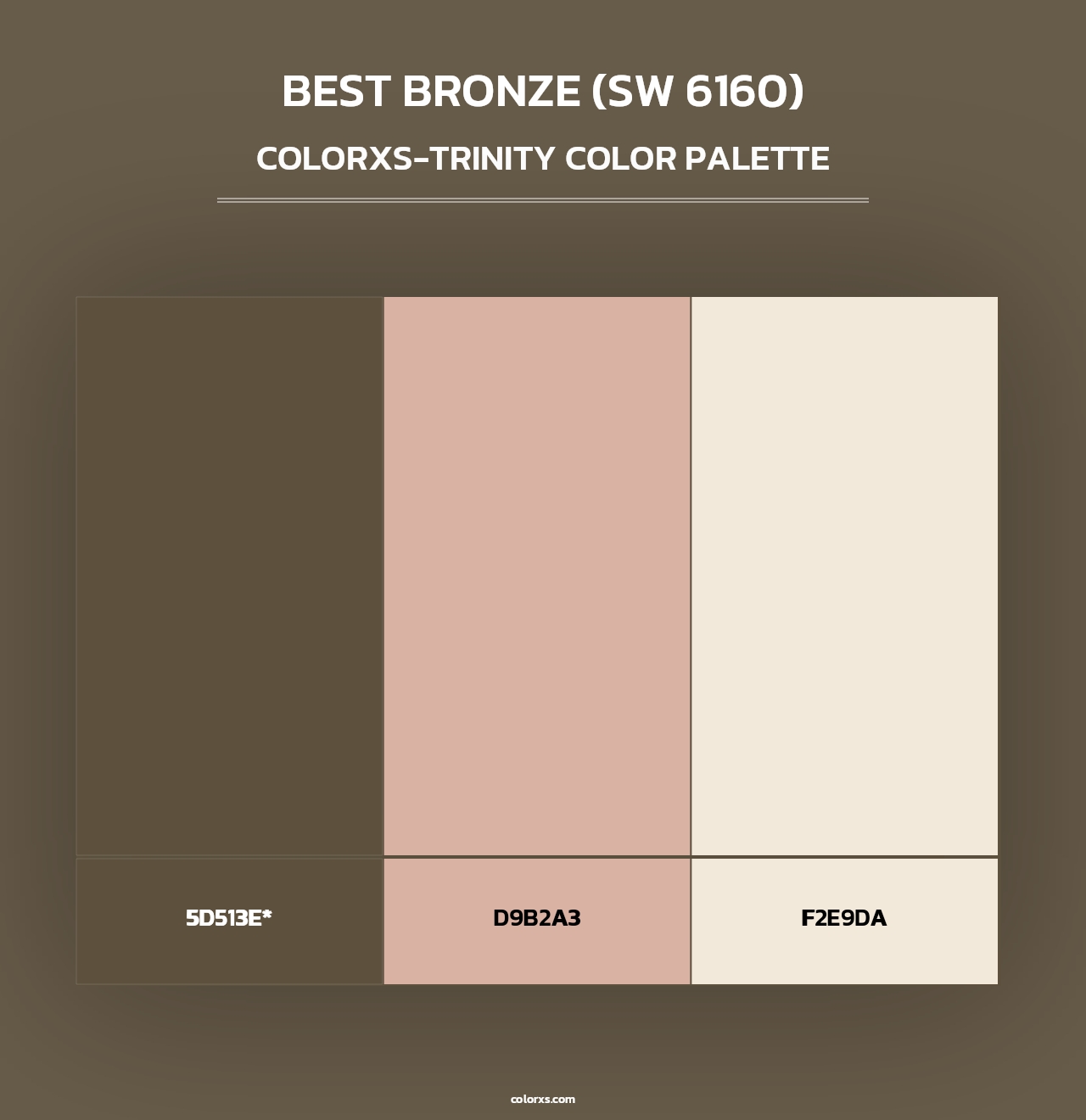 Best Bronze (SW 6160) - Colorxs Trinity Palette