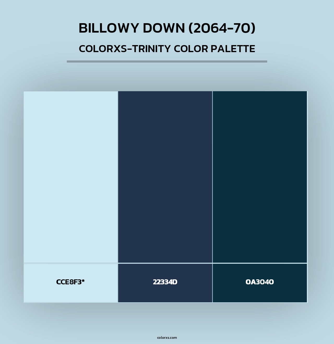 Billowy Down (2064-70) - Colorxs Trinity Palette