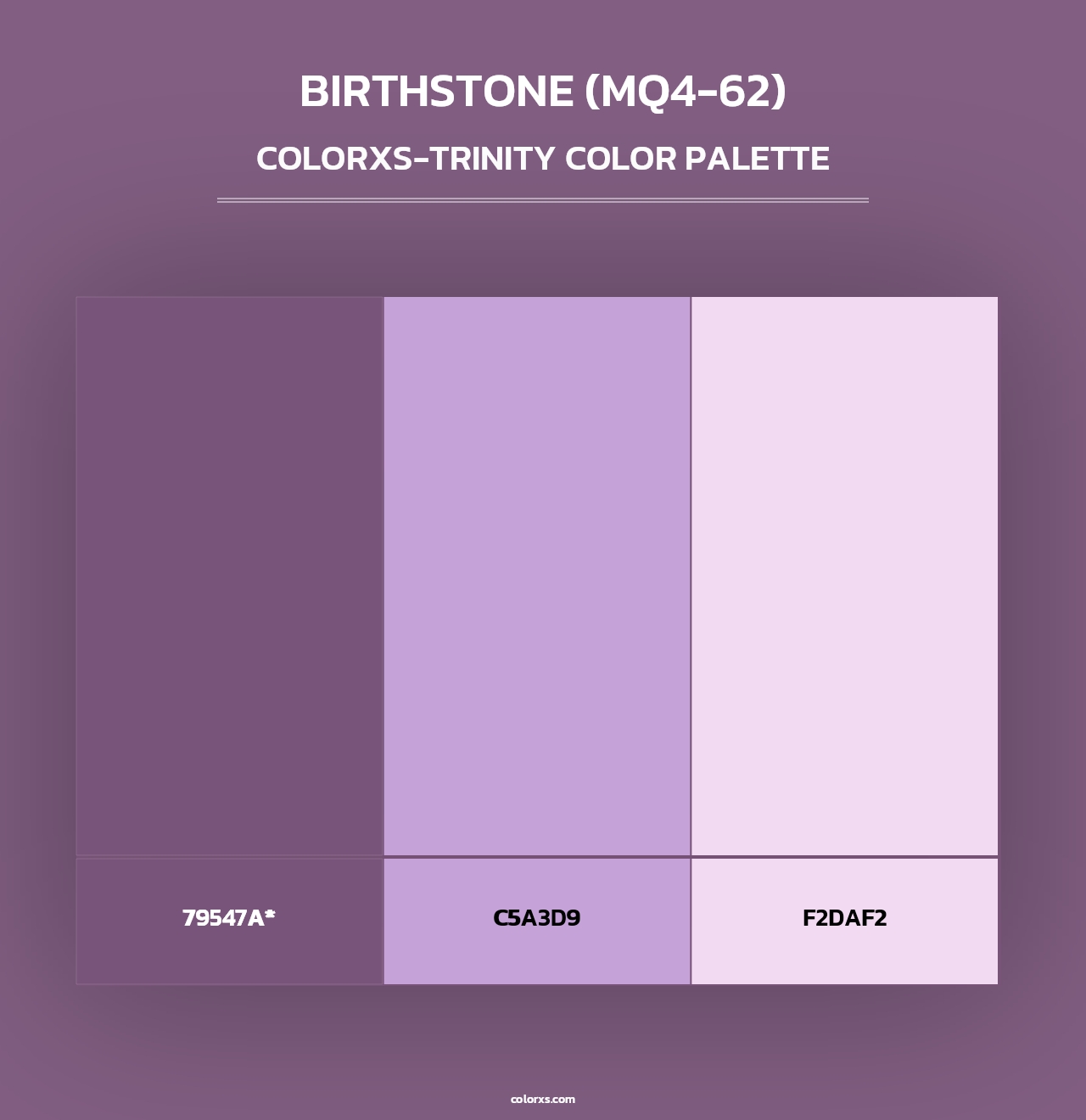 Birthstone (MQ4-62) - Colorxs Trinity Palette