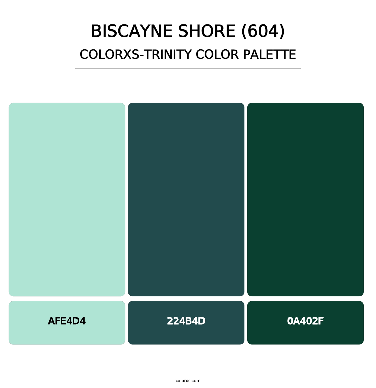 Biscayne Shore (604) - Colorxs Trinity Palette