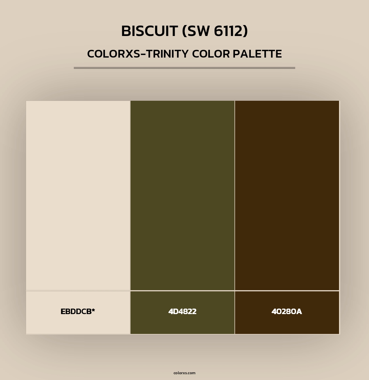 Biscuit (SW 6112) - Colorxs Trinity Palette