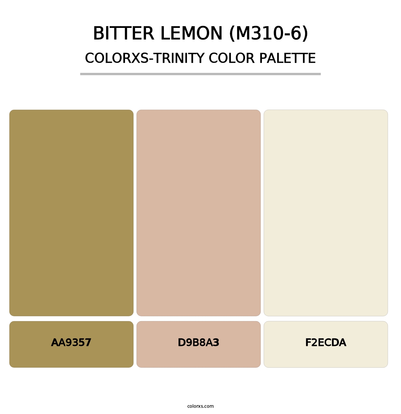 Bitter Lemon (M310-6) - Colorxs Trinity Palette