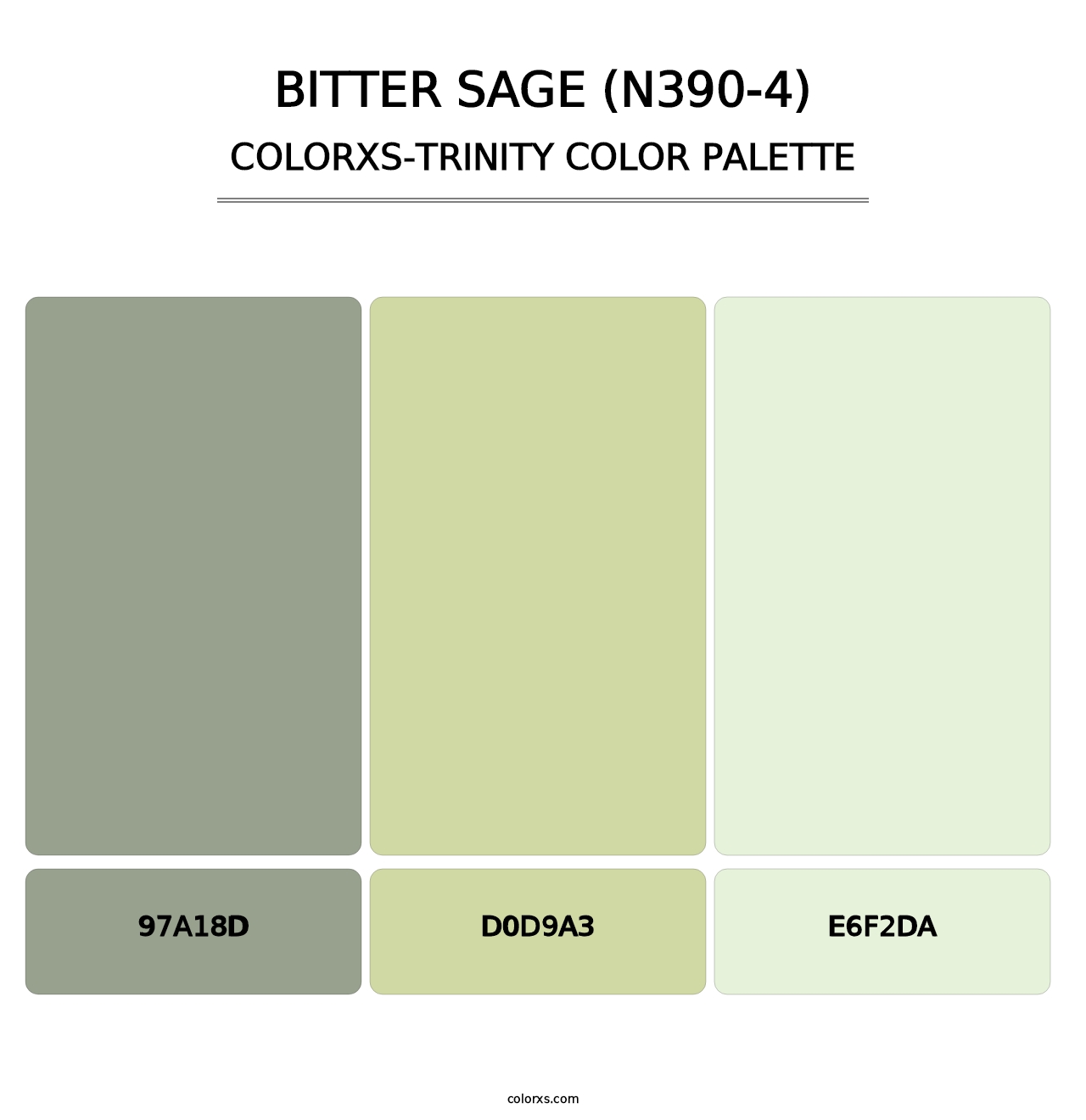Bitter Sage (N390-4) - Colorxs Trinity Palette
