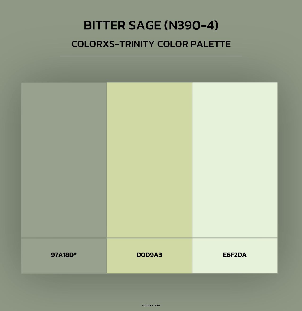 Bitter Sage (N390-4) - Colorxs Trinity Palette