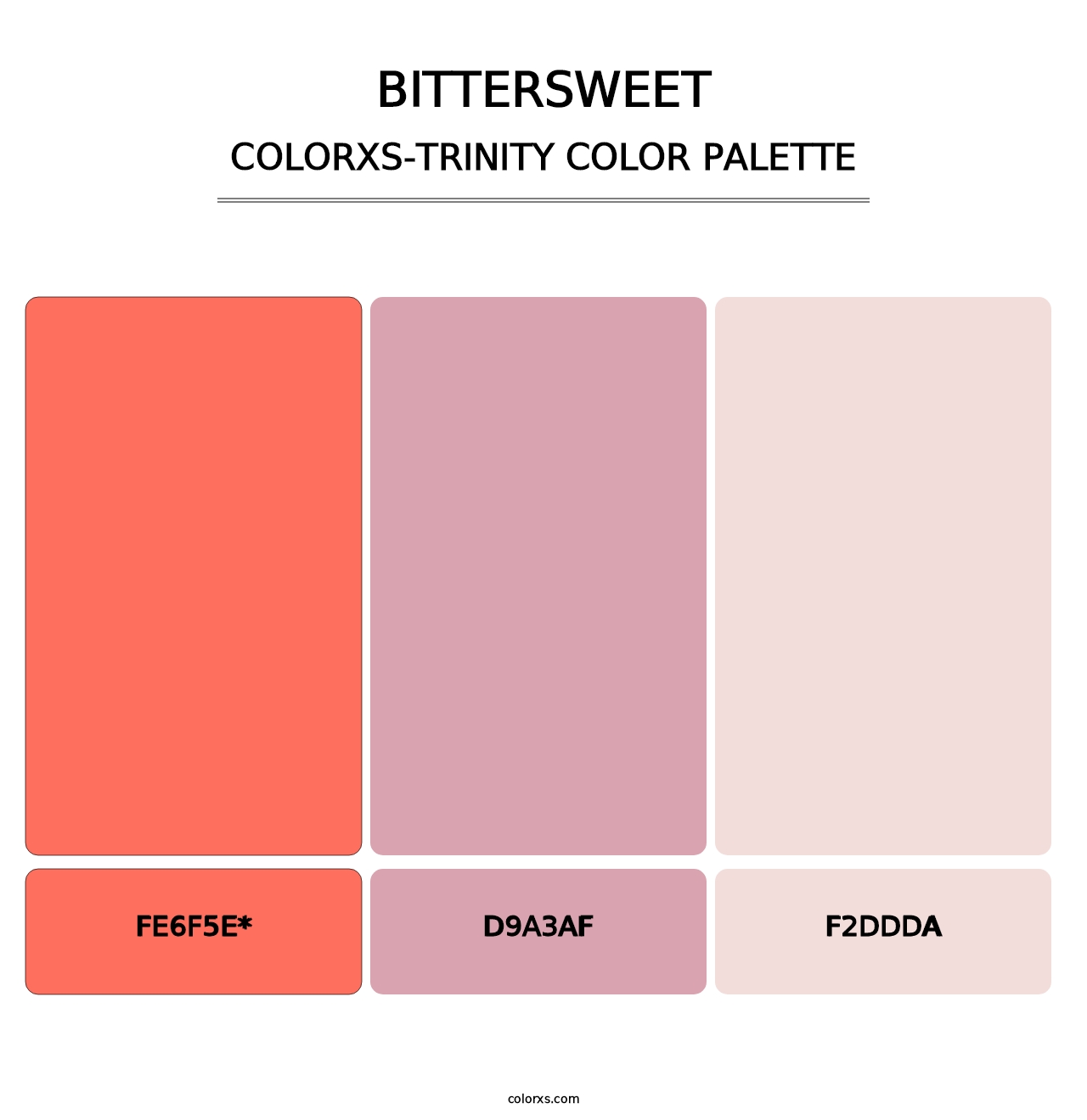 Bittersweet - Colorxs Trinity Palette