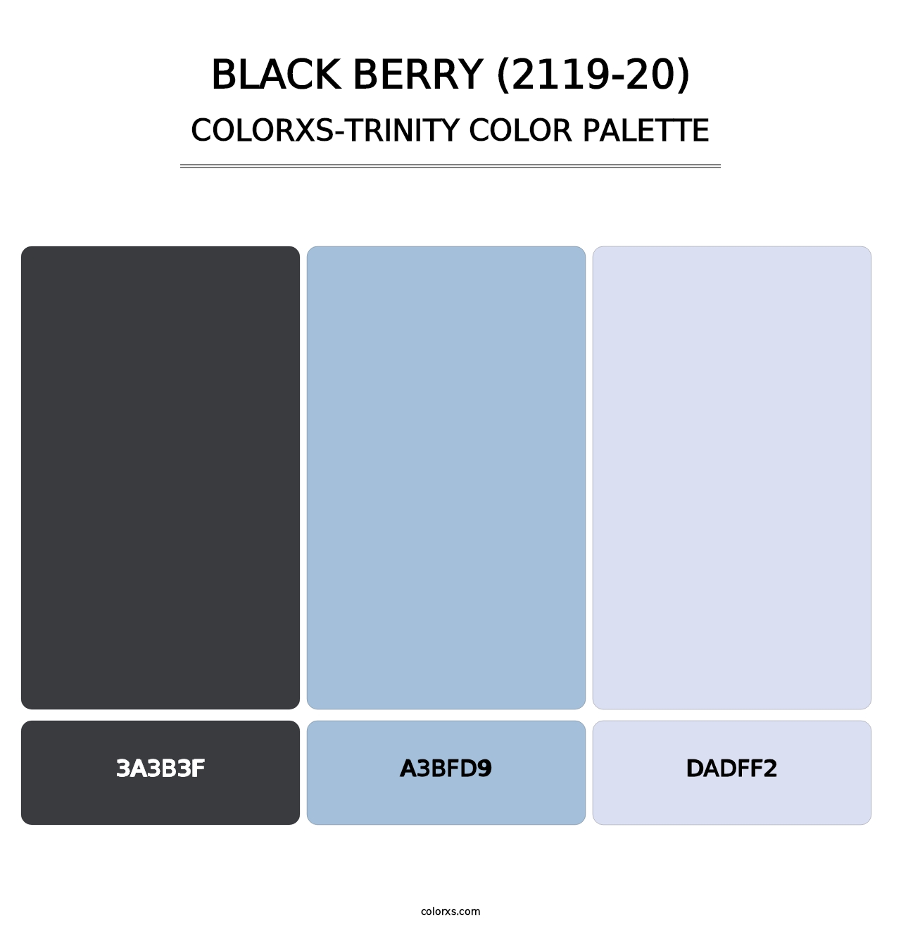 Black Berry (2119-20) - Colorxs Trinity Palette