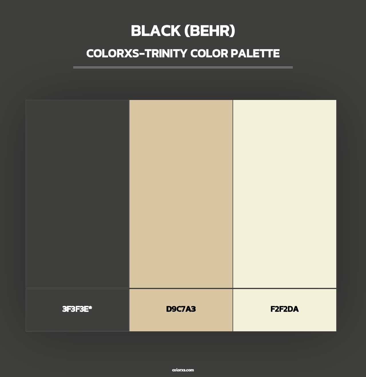 Black (Behr) - Colorxs Trinity Palette