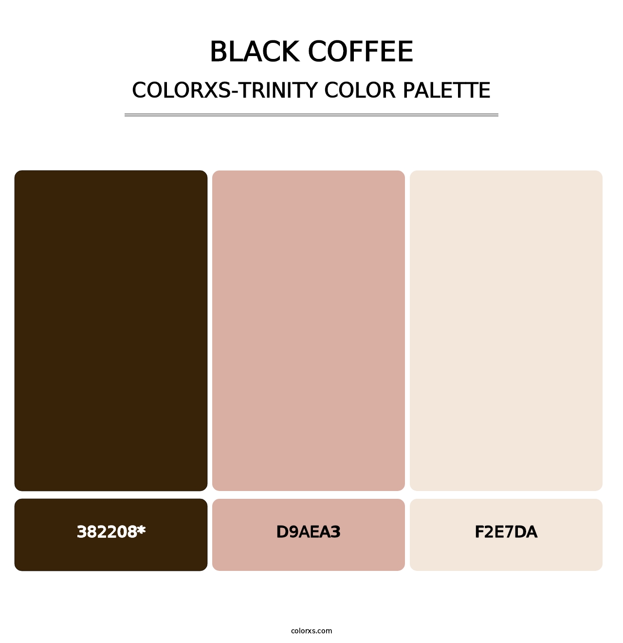 Black Coffee - Colorxs Trinity Palette