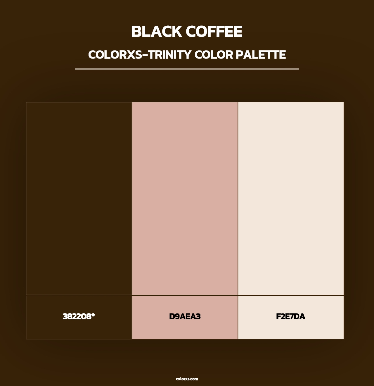 Black Coffee - Colorxs Trinity Palette