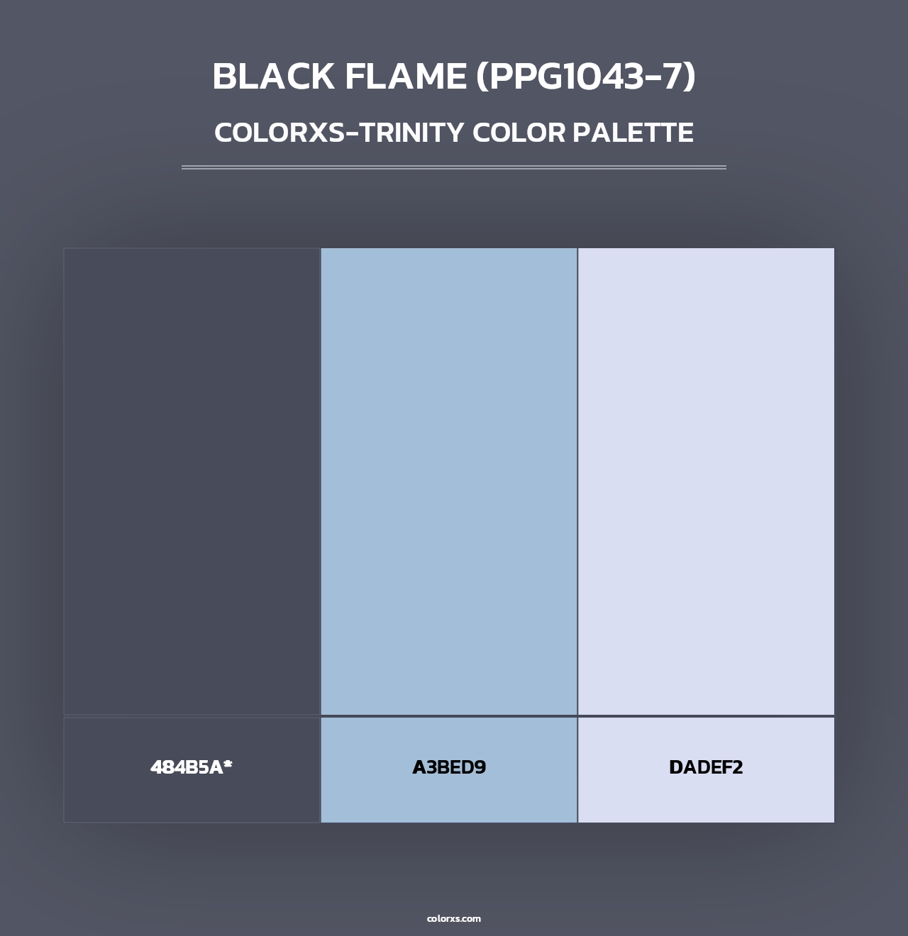 Black Flame (PPG1043-7) - Colorxs Trinity Palette