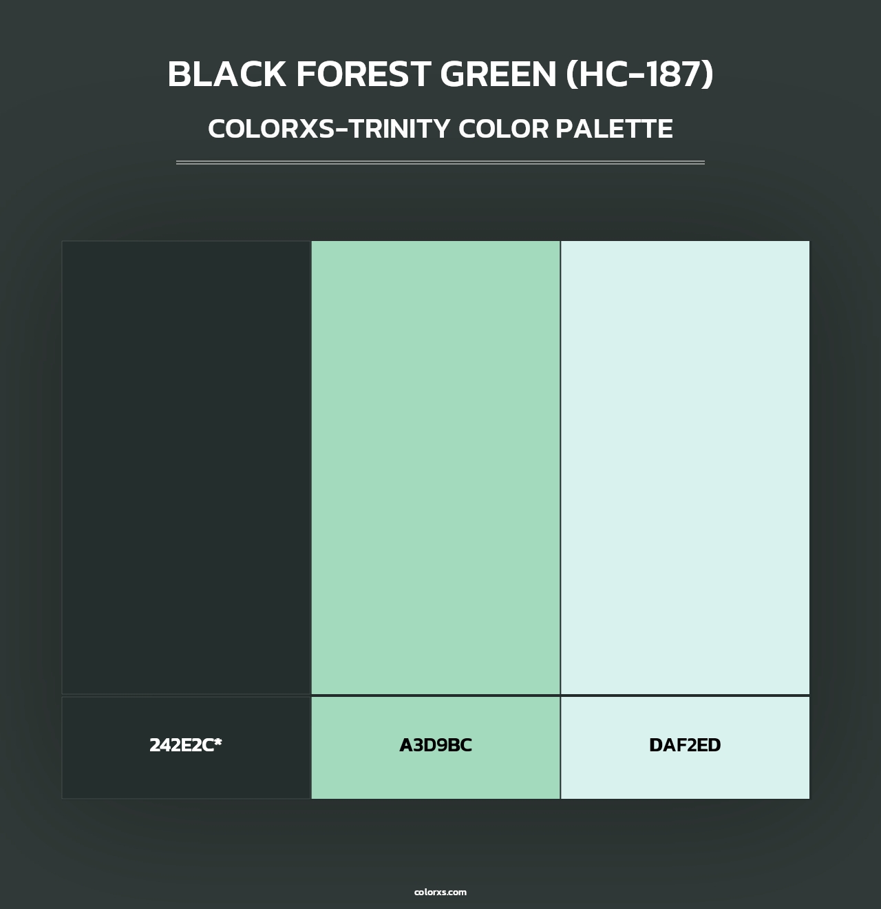 Black Forest Green (HC-187) - Colorxs Trinity Palette