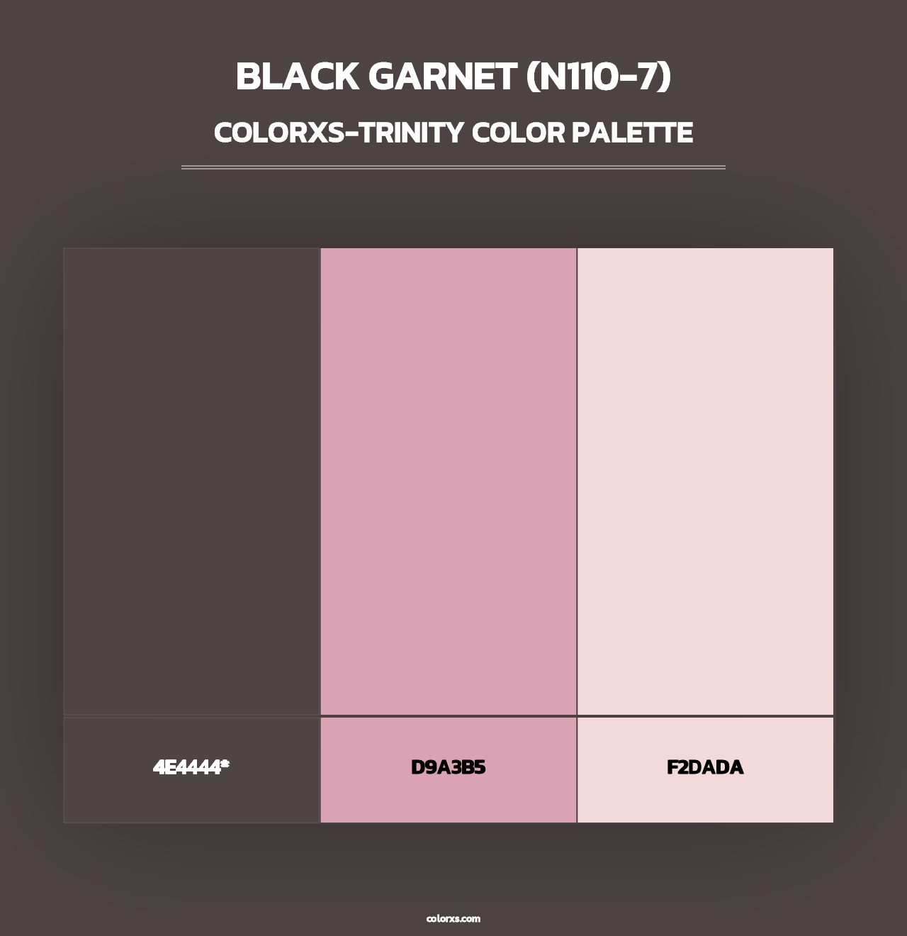 Black Garnet (N110-7) - Colorxs Trinity Palette