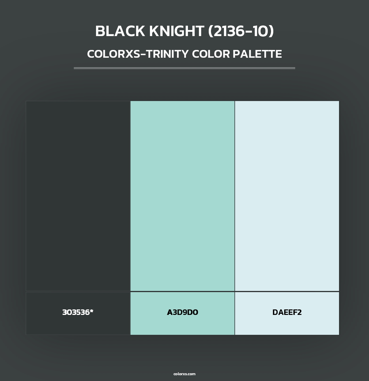 Black Knight (2136-10) - Colorxs Trinity Palette