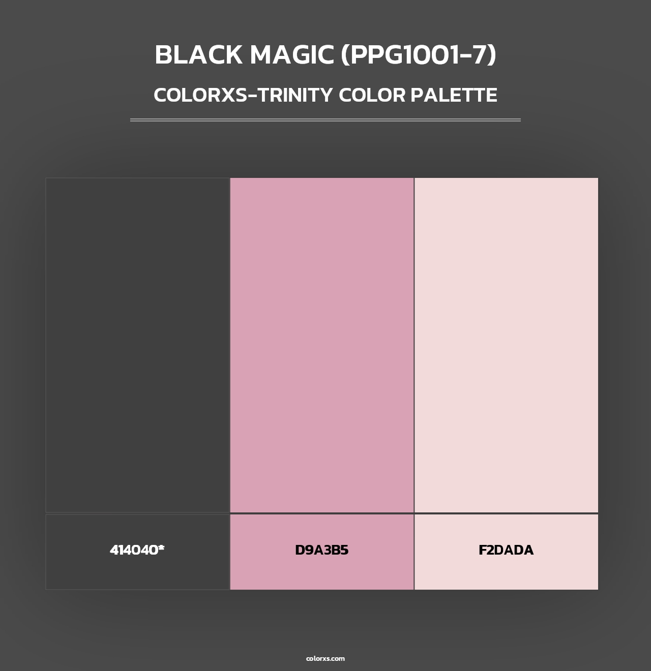 Black Magic (PPG1001-7) - Colorxs Trinity Palette