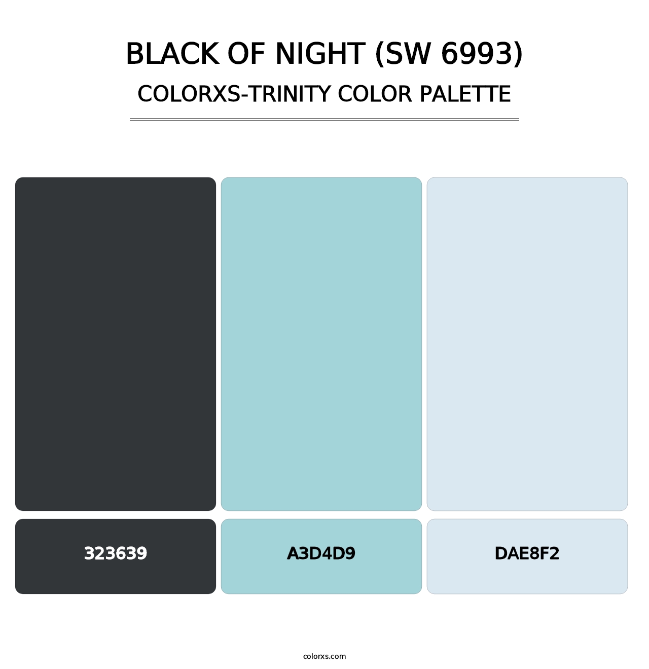 Black of Night (SW 6993) - Colorxs Trinity Palette