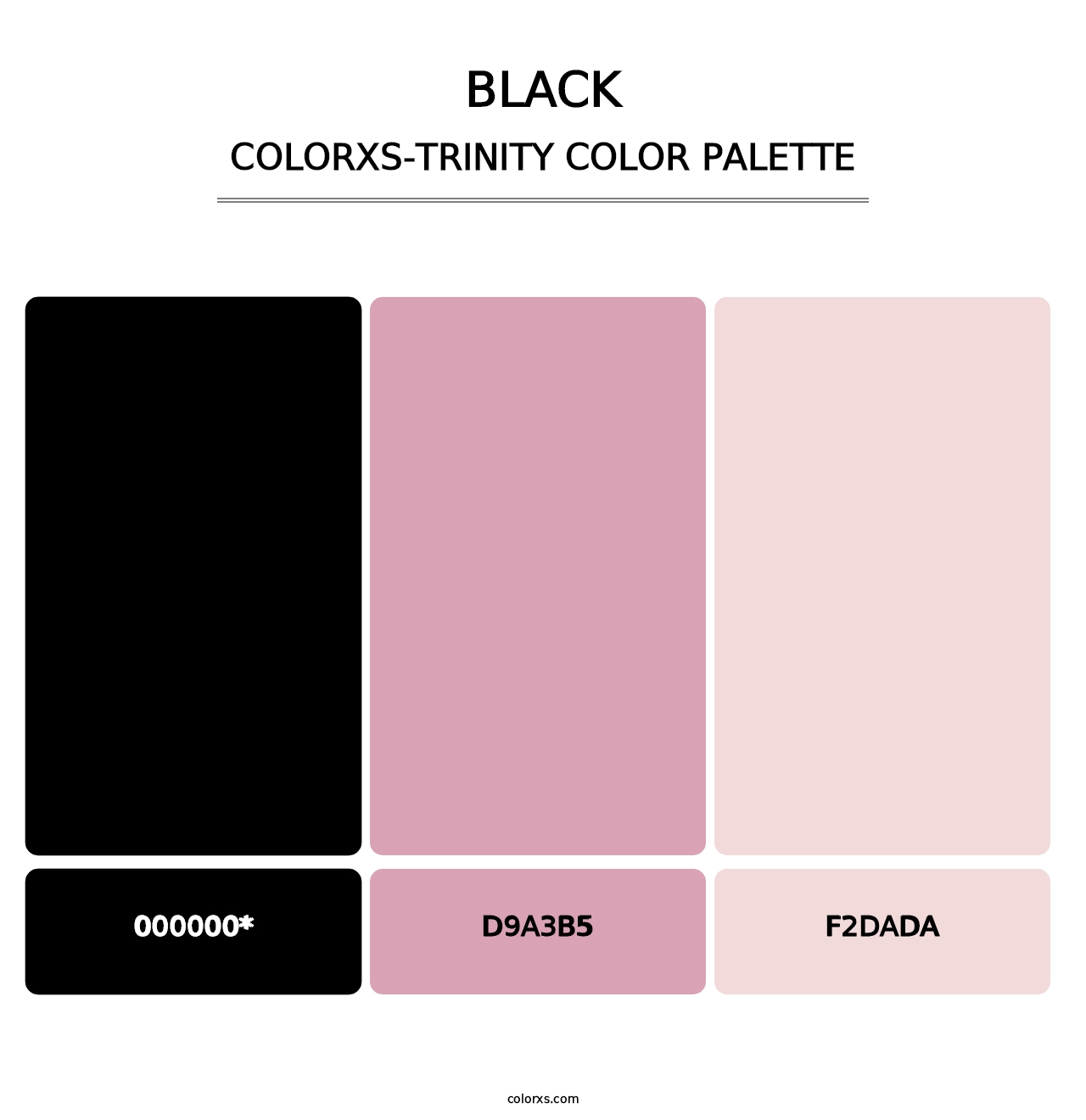 Black - Colorxs Trinity Palette