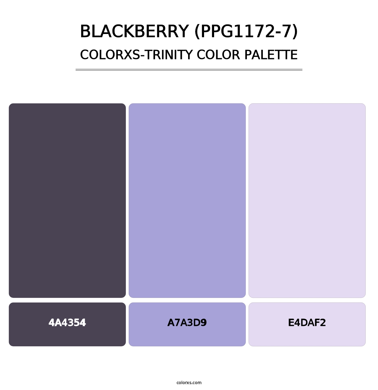 Blackberry (PPG1172-7) - Colorxs Trinity Palette