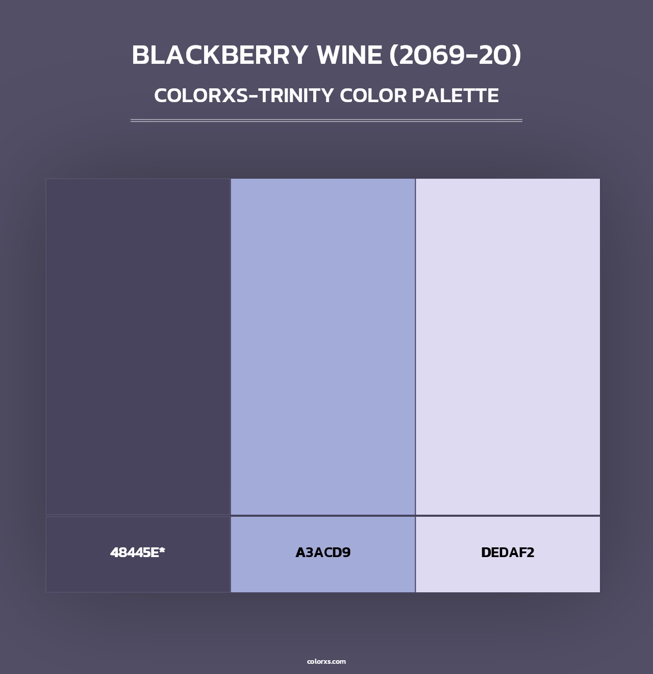 Blackberry Wine (2069-20) - Colorxs Trinity Palette