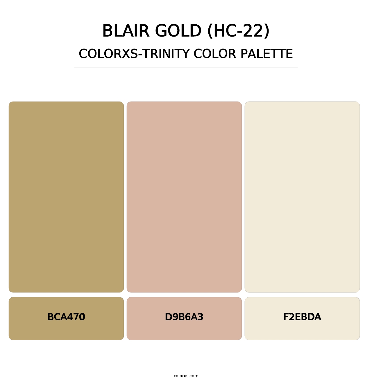 Blair Gold (HC-22) - Colorxs Trinity Palette