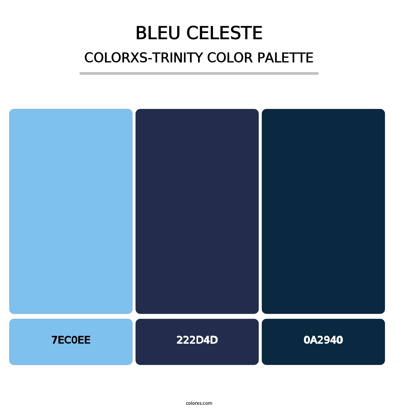 Bleu Celeste - Colorxs Trinity Palette