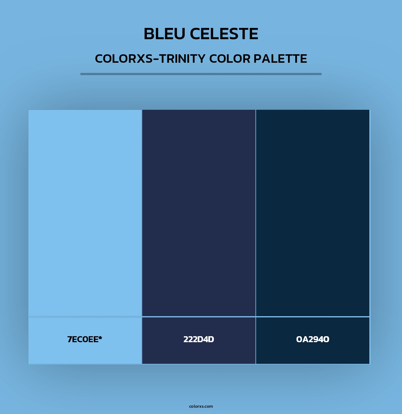 Bleu Celeste - Colorxs Trinity Palette
