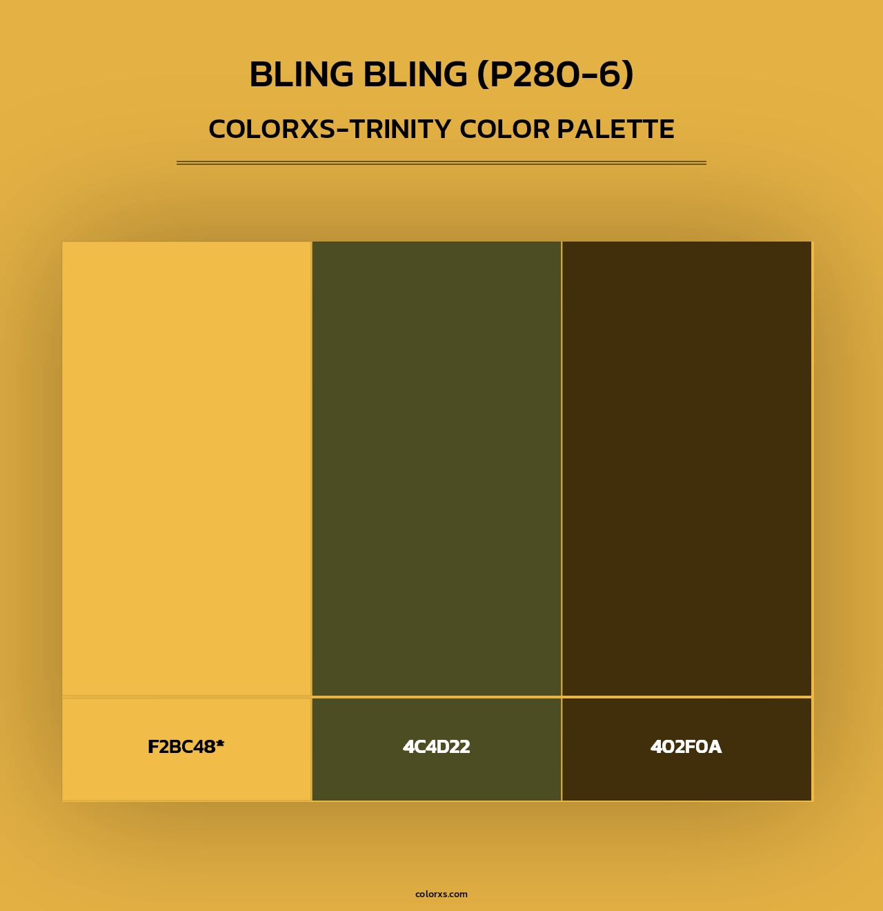 Bling Bling (P280-6) - Colorxs Trinity Palette