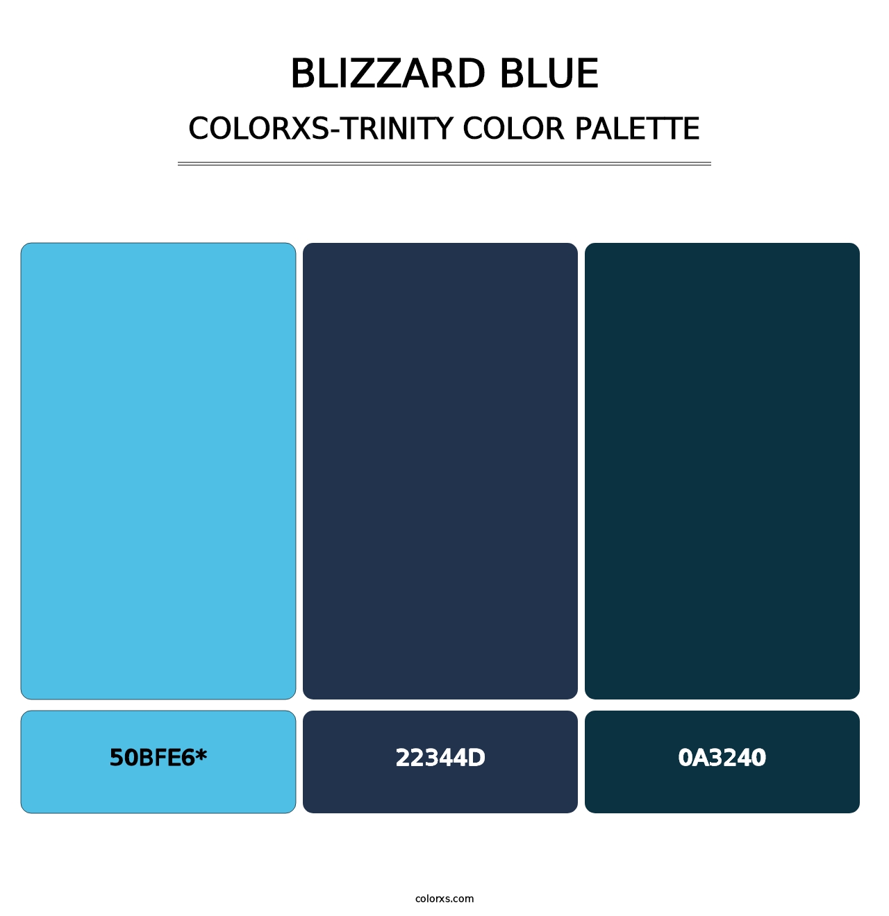 Blizzard Blue - Colorxs Trinity Palette