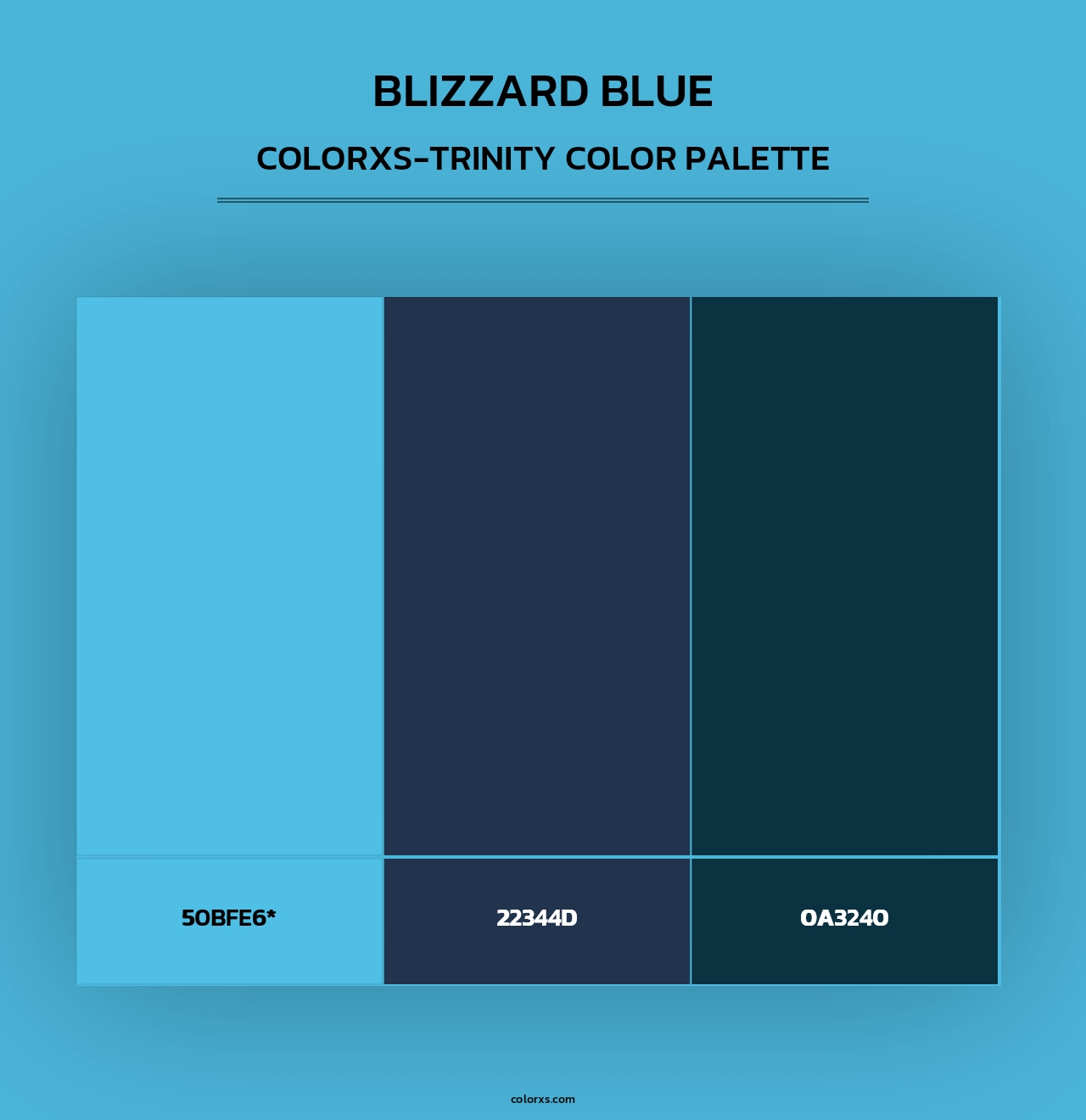 Blizzard Blue - Colorxs Trinity Palette