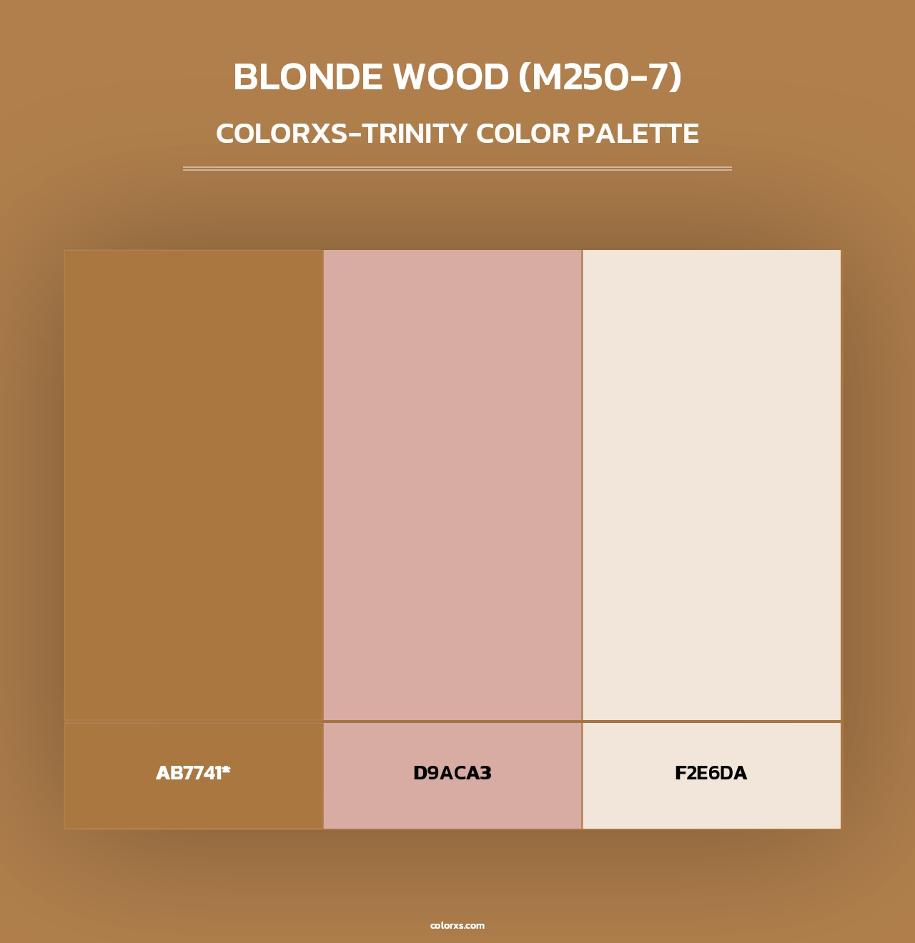 Blonde Wood (M250-7) - Colorxs Trinity Palette