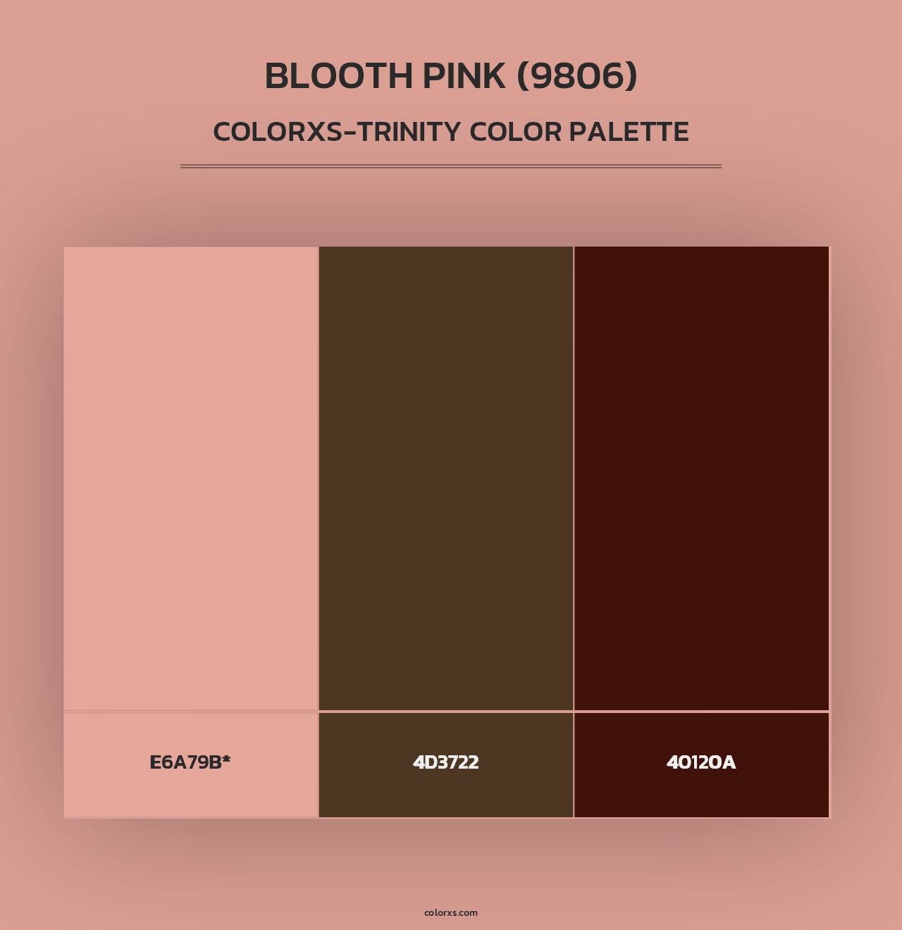 Blooth Pink (9806) - Colorxs Trinity Palette