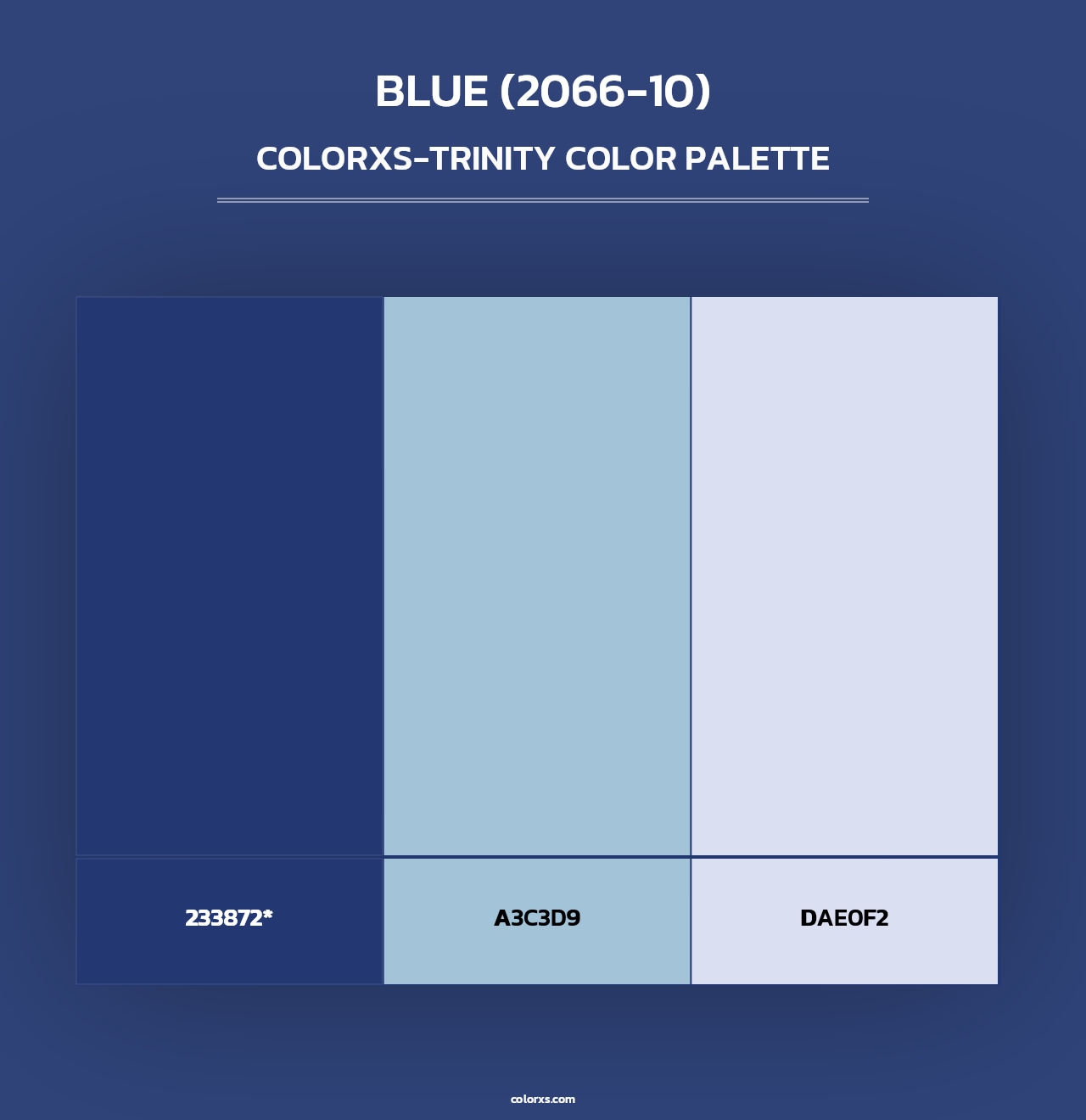 Blue (2066-10) - Colorxs Trinity Palette