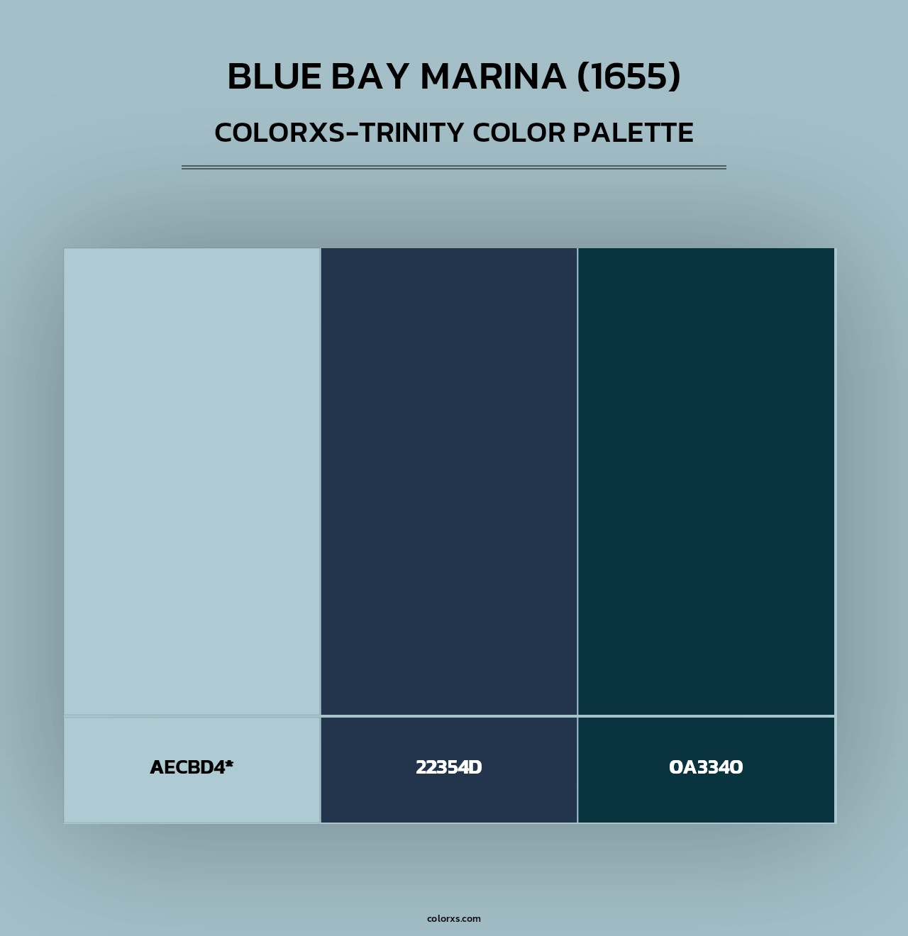 Blue Bay Marina (1655) - Colorxs Trinity Palette
