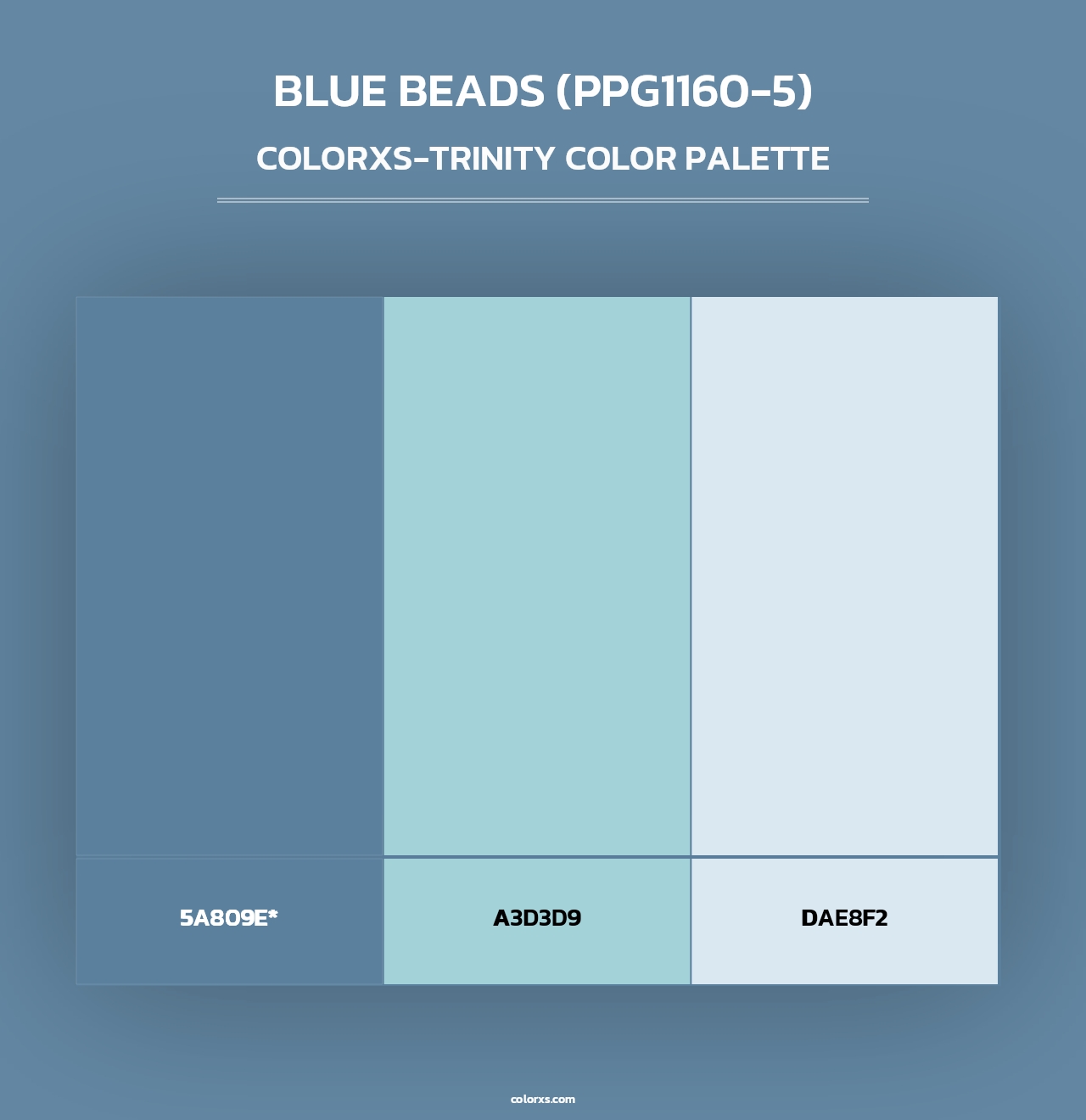 Blue Beads (PPG1160-5) - Colorxs Trinity Palette
