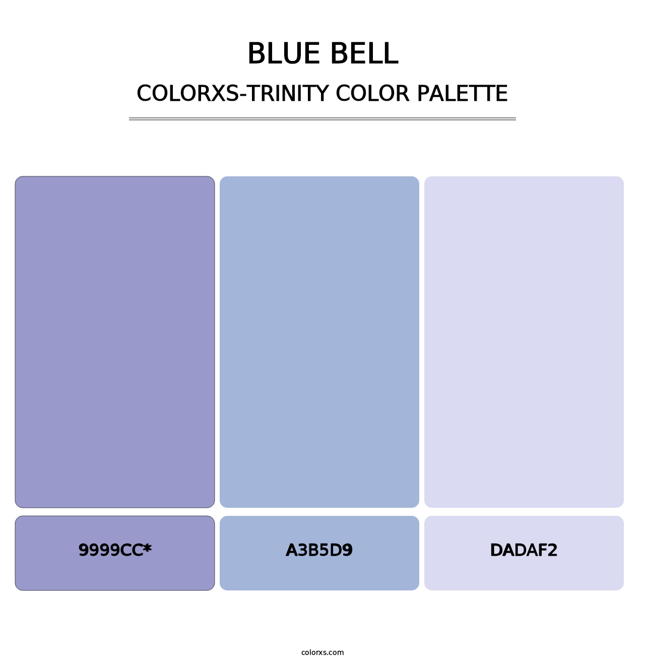 Blue Bell - Colorxs Trinity Palette