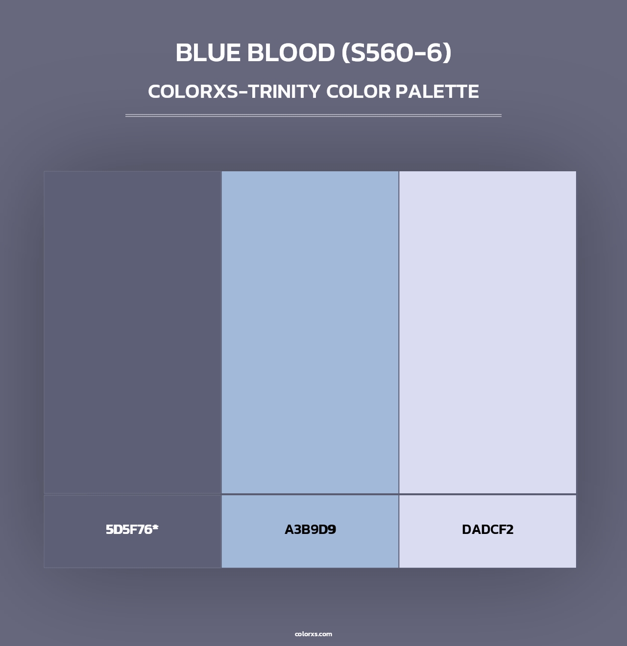 Blue Blood (S560-6) - Colorxs Trinity Palette
