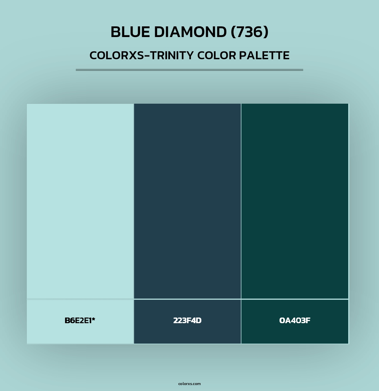 Blue Diamond (736) - Colorxs Trinity Palette