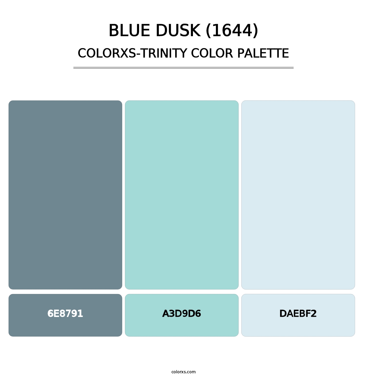 Blue Dusk (1644) - Colorxs Trinity Palette